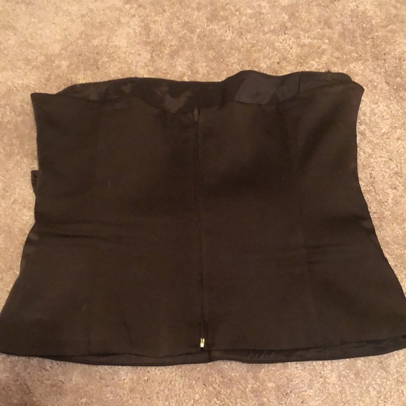 BCBG Brown satin halter top size Large - Picture 2 of 3